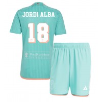 Maglia Calcio Inter Miami Jordi Alba #18 Terza Divisa Bambino 2024-25 Manica Corta (+ pantaloncini)